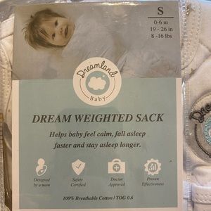 BNWT DREAMLAND BABY WEIGHTED DLEEP SAKS. AS SEEN ON SHARK TANK!